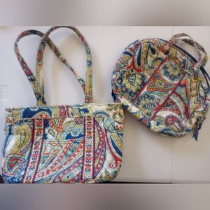 Vera Bradley Colorful Paisley Women's Bag Set